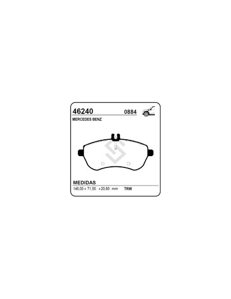 Im Past. Freno Del.m.benz  C180 / C200 / C250 / C300 / C350