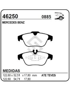 Im Past. Freno Tras. M. Benz Clase C Sedan 07/08 - Clase E 250/350/500/coupe 09/...