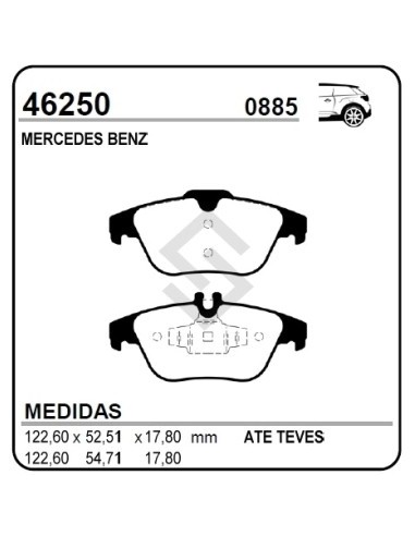 Im Past. Freno Tras. M. Benz Clase C Sedan 07/08 - Clase E 250/350/500/coupe 09/...