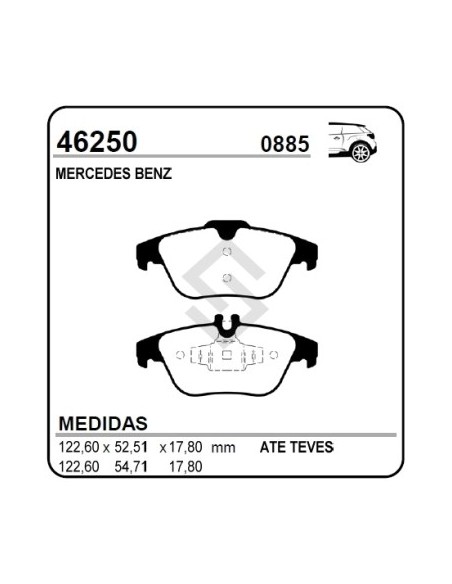 Im Past. Freno Tras. M. Benz Clase C Sedan 07/08 - Clase E 250/350/500/coupe 09/...