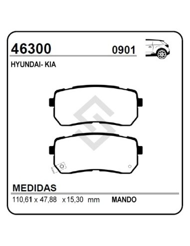 Im Past. Freno Tras. Hyundai Veracruz 07/... - Kia Karnival Iii Sedona 06/...