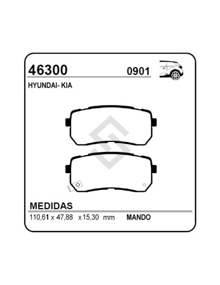 Im Past. Freno Tras. Hyundai Veracruz 07/... - Kia Karnival Iii Sedona 06/...
