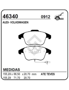 Vw Past. Freno Del. Tiguan 07/... - Audi A4/a5 07/...