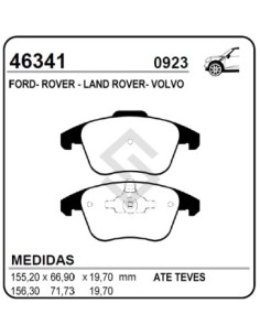 Fd Past. Freno Del. Mondeo 07/... S-max 06/10 - Freelander 06/10 -