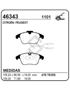 Pg Past. Freno Del. P.508 1.6/2..0/2.2 Sw 10/... - C5 10/...