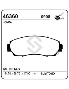Im Past. Freno Del. Honda Cr-v 07/...