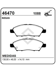 Im Past. Freno Del. Nissan Tiida 1.5/1.6/1.8 07/... - March 15/.. - Versa 14/..