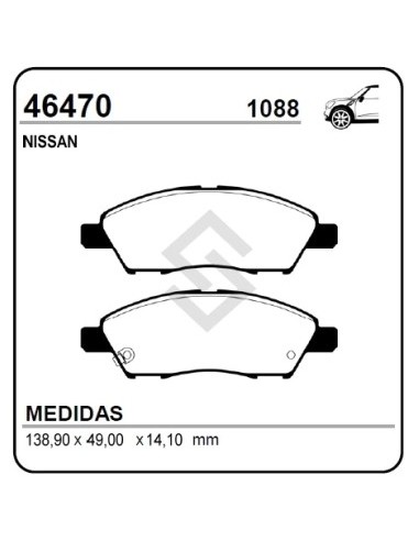 Im Past. Freno Del. Nissan Tiida 1.5/1.6/1.8 07/... - March 15/.. - Versa 14/..