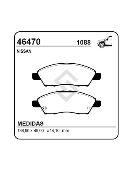 Im Past. Freno Del. Nissan Tiida 1.5/1.6/1.8 07/... - March 15/.. - Versa 14/..