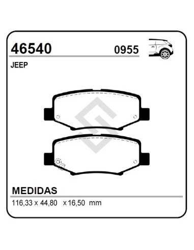 Im Past. Freno Tras. Jeep Cherokee 07/... Liberty 07/... Wrangler 07/... - Cherokee Ii 3.7 V6