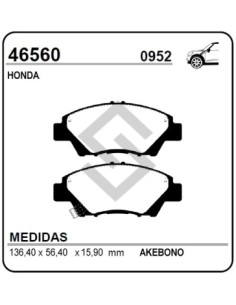 Im Past. Freno Del. Honda Fit Ii 08/... / Jazz Iiii 08/... / Insight Ii 08/...