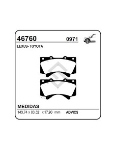 Im Past. Freno Del. Toyota Land Cruiser Ix 08/.../tundra Ii 07/.../sequoia 07/.../lexus Lx Iii 08/...