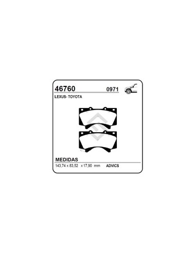 Im Past. Freno Del. Toyota Land Cruiser Ix 08/.../tundra Ii 07/.../sequoia 07/.../lexus Lx Iii 08/...