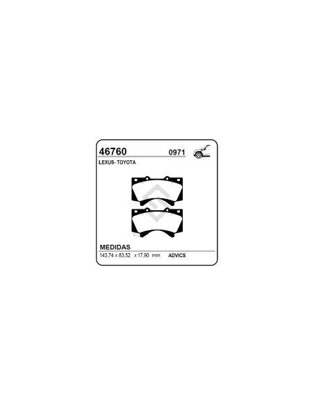Im Past. Freno Del. Toyota Land Cruiser Ix 08/.../tundra Ii 07/.../sequoia 07/.../lexus Lx Iii 08/...