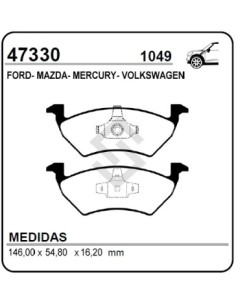 Vw Past. Freno Del. Voyage 10/... Up 14/... Trend 10/.. Saveiro 13/.. - Tras. Escape 05/10