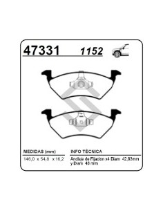 Vw Past. Freno Del. Up 1.0 Mpi 14/...