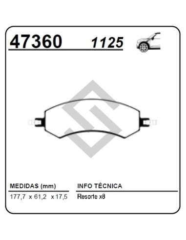 Im Past. Freno Del. Dodge Ram 1500 06/11 - Aspen 07/09 - Dakota 05/11 - Mitsubishi Raider 06/10