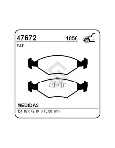 Ft Past. Freno Del. Uno Way 1.0 10/... / Fiorino 750 Kg 10/...