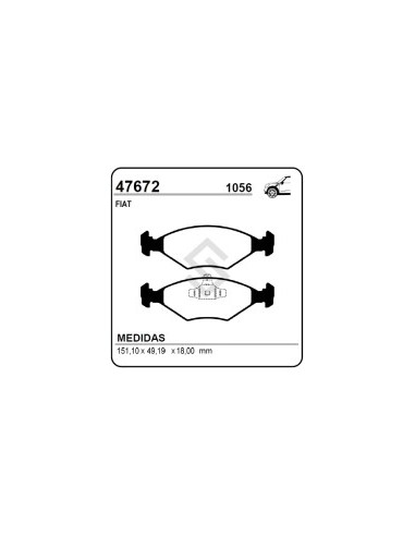 Ft Past. Freno Del. Uno Way 1.0 10/... / Fiorino 750 Kg 10/...