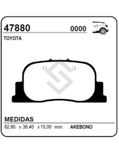 Im Past. Freno Tras. Toyota Corolla 01/... Camry 2.2/3.0i V6 96/01 - Camry 01/...