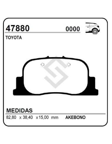 Im Past. Freno Tras. Toyota Corolla 01/... Camry 2.2/3.0i V6 96/01 - Camry 01/...