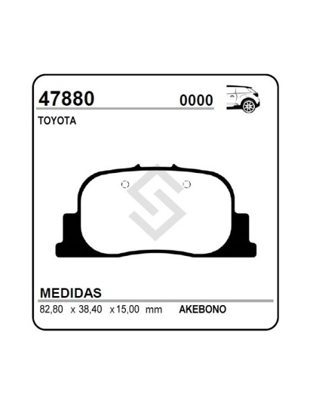 Im Past. Freno Tras. Toyota Corolla 01/... Camry 2.2/3.0i V6 96/01 - Camry 01/...