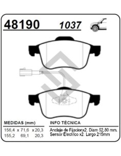 Ft Past. Freno Del. Doblo Ii 10/... Lancia Delta Iii 08/...