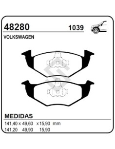 Vw Past.freno Del. Gol / Saveiro / Voyage - 2010/...