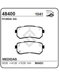 Im Past. Freno Tras. Hyundai Elantra/tucson - Kia Sportage Iii 10/...