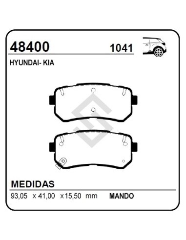 Im Past. Freno Tras. Hyundai Elantra/tucson - Kia Sportage Iii 10/...