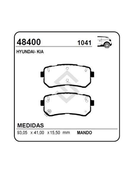 Im Past. Freno Tras. Hyundai Elantra/tucson - Kia Sportage Iii 10/...
