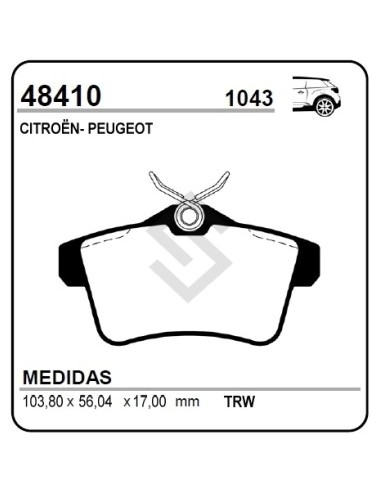 Pg Past. Freno Tras. P.308/508/3008/5008 - 10/... - Sist Trw