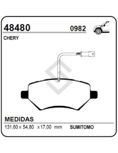 Im Past. Freno Del. Chery Tiggo 08/... Lifan 1.8 16v 13/...