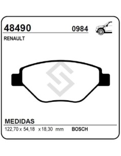 Rt Past. Freno Del. Megane (chica) 10/...