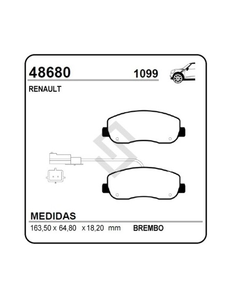 Rt Past.freno Del. Master 10/... - Sensor Elec. - 120mm