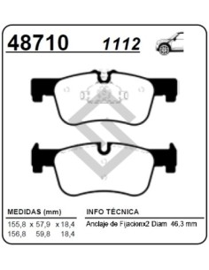 Im Past. Freno Del. Bmw Serie 1 - 116/118/120i 10/...