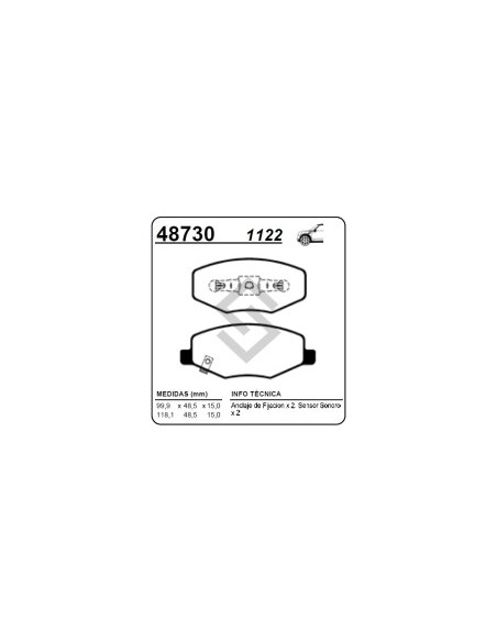 Im Past. Freno Del. Chery Face 1.3 16v 10/...