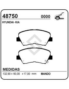 Im Past. Freno Del. Hyundai I30 13/... Santa Fe 4x4 13/... Sorento 11/... Hb20 12/... Elantra 11/13 - Veloster 12/... Kia New