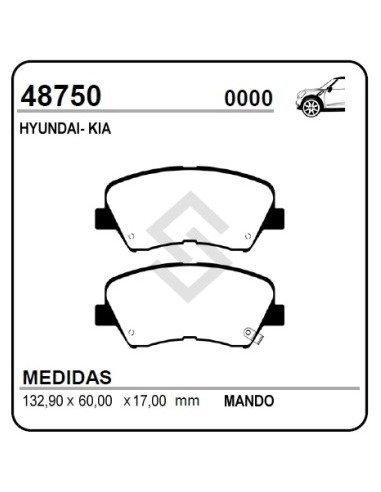 Im Past. Freno Del. Hyundai I30 13/... Santa Fe 4x4 13/... Sorento 11/... Hb20 12/... Elantra 11/13 - Veloster 12/... Kia New