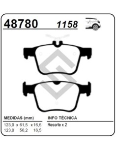 Vw Past. Freno Tras. Golf 14/... Polo 1.8 09/... Vento 18/... Audi A3 12/... Q2 16/..