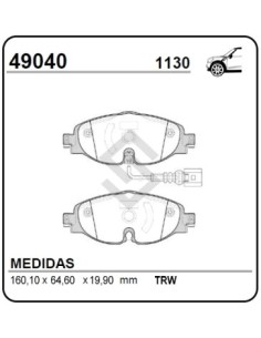 Vr Past. Freno Del. Passat 14/... Leon 13/... A3 13/... Tt 14/... S3 Sportback 12/...