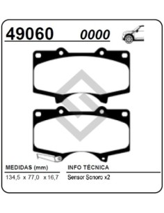 Im Past. Freno Del. Toyota Hilux  16/... Prius 13/...