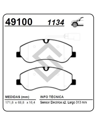 Fd Past. Freno Del. Transit Connect Vi 2.0/2.2 Tdci 13/...