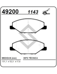 Vw Past. Freno Del. Polo 1.4/1.6tdi 16/... Vento 1.6tdi 13/...  Skoda Fabia 14/...