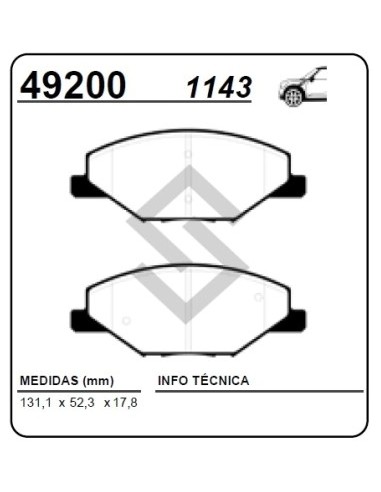 Vw Past. Freno Del. Polo 1.4/1.6tdi 16/... Vento 1.6tdi 13/...  Skoda Fabia 14/...