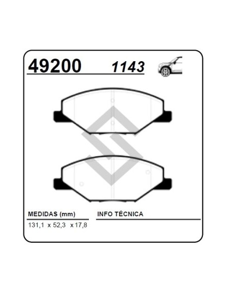 Vw Past. Freno Del. Polo 1.4/1.6tdi 16/... Vento 1.6tdi 13/...  Skoda Fabia 14/...