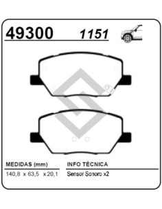 Ft Past. Freno Del. F.500x - Toro - Jeep Renegade 16/...