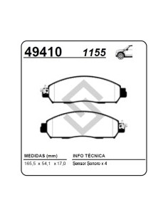 Im Past. Freno Del. Nissan Frontier Ii 14/... Navarra Iii 14/... Np300 13/... Alaskan 19/..