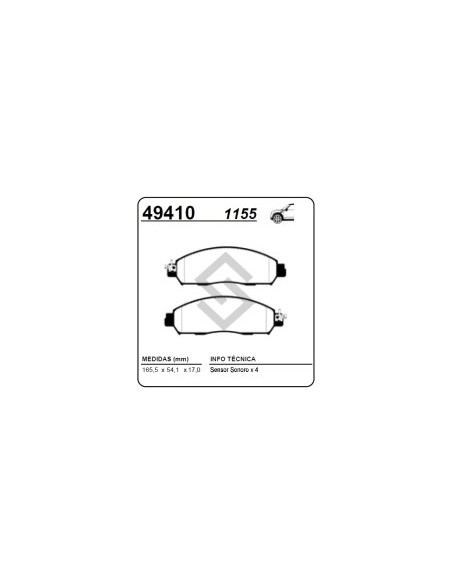 Im Past. Freno Del. Nissan Frontier Ii 14/... Navarra Iii 14/... Np300 13/... Alaskan 19/..