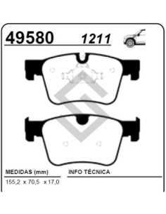 Pg Past. Freno Del. P.308 / C4 Picasso Ii 14/... C4grand Picasso 1.6/2.0 13/...